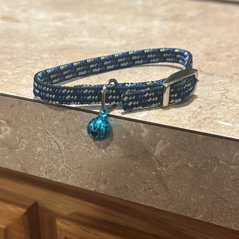 Elastic cat collar with bell